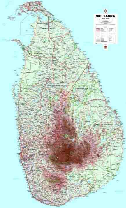 Silawathura Sri Lanka Map Map Shop