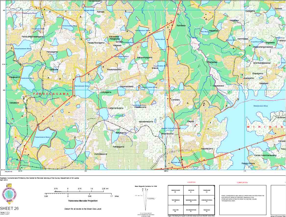 Sri Lanka Survey Department Maps Survey Online Store