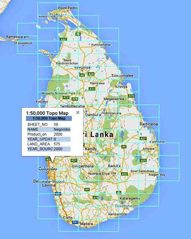 Sri Lanka Map 92 Map Shop